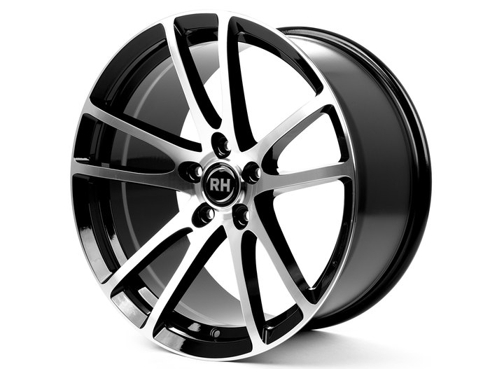 RH Alurad BO Flowforming Schwarz voll poliert