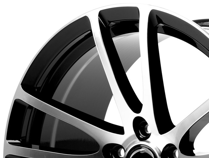 RH Alurad BO Flowforming Schwarz voll poliert