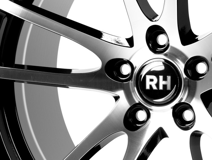 RH Alurad BO Flowforming Schwarz voll poliert