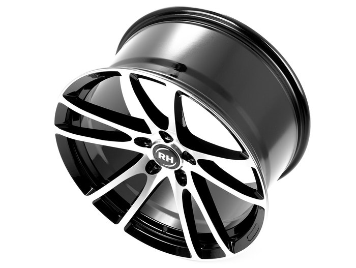 RH Alurad BO Flowforming Schwarz voll poliert