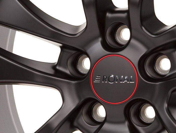 Ronal R59 Jetblack-Matt-Redrim