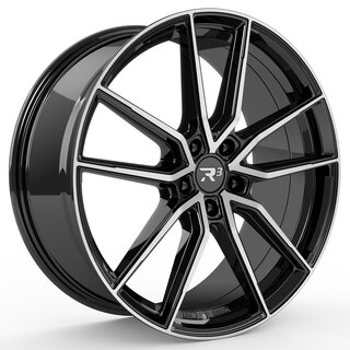 R³ Wheels R3H02 in black-polished