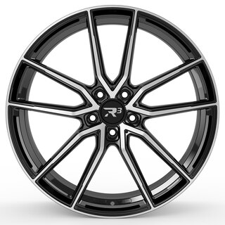 R³ Wheels R3H02 in black-polished